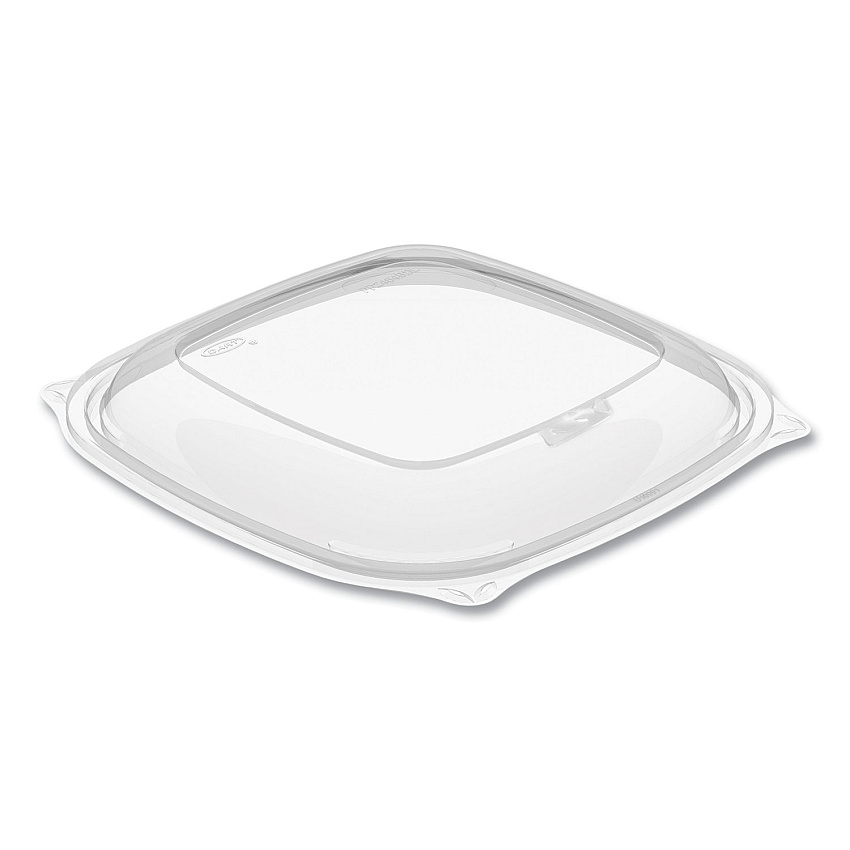 Dart PresentaBowls Pro Clear Square Bowl Lids, Large Vented Square, 8.5 x 8.5 x 1, Clear, Plastic, 63/Bag, 4 Bags/Carton (DCCPP2464BDL)