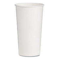 Solo Double-Sided Poly (DSP) Paper Cold Cups, 21 oz, White, 1,000/Carton (RNP21P2050)