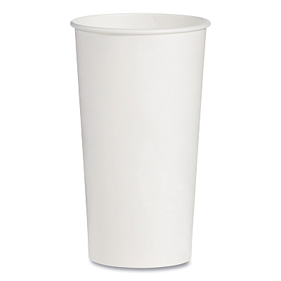 Solo Double-Sided Poly (DSP) Paper Cold Cups, 21 oz, White, 1,000/Carton (RNP21P2050)