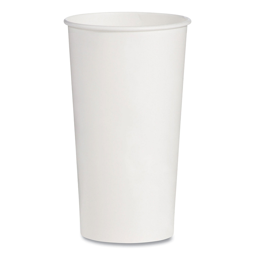 Solo Double-Sided Poly (DSP) Paper Cold Cups, 21 oz, White, 1,000/Carton (RNP21P2050)