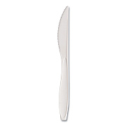 Solo Reliance Mediumweight Cutlery, Standard Size, Knife, Bulk, White, 1,000/Carton (SCCRSWK)
