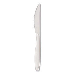 Solo Reliance Mediumweight Cutlery, Standard Size, Knife, Bulk, White, 1,000/Carton (SCCRSWK)