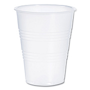 Dart High-Impact Polystyrene Cold Cups, 9 oz, Translucent, 100 Cups/Sleeve, 25 Sleeves/Carton (DCCY9CT)