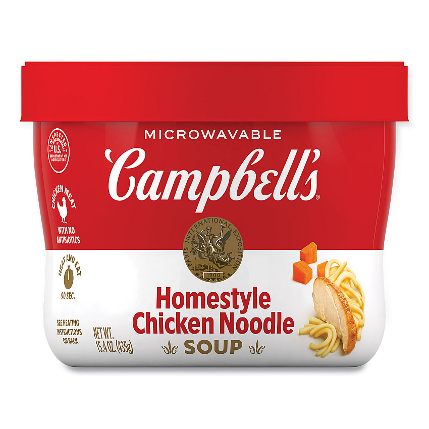 Campbells Homestyle Chicken Noodle Bowl, 15.4 oz, 8/Carton (GRR35100005)