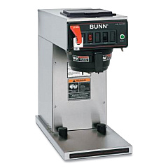 BUNN CWTF-DV-TC Dual Volt Thermal Carafe System, 12 Cups, Silver/Black (BUN230010069)
