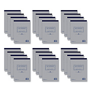 Roaring Spring Lab and Science Carbonless Notebook, Quad Rule (4 sq/in), Gray Cover, (100) 8.5 x 11 Sheets, 24/Carton (ROA77641CS)
