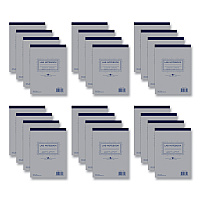 Roaring Spring Lab and Science Carbonless Notebook, Quad Rule (4 sq/in), Gray Cover, (100) 8.5 x 11 Sheets, 24/Carton (ROA77641CS)