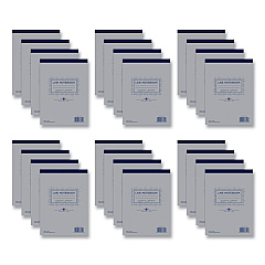 Roaring Spring Lab and Science Carbonless Notebook, Quad Rule (4 sq/in), Gray Cover, (100) 8.5 x 11 Sheets, 24/Carton (ROA77641CS)