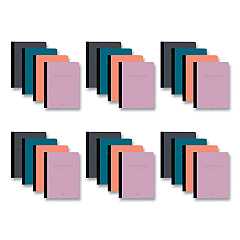 Roaring Spring Poly Flex Composition Notebook, Med/College Rule, Assorted Cover, (70) 9.75 x 7.5 Sheets, 24/Carton (ROA77294CS)