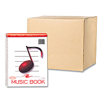 Roaring Spring Music Notebook, Music Transcription Format, White Cover, (32) 11 x 8.5 Sheets, 24/Carton (ROA15009CS)