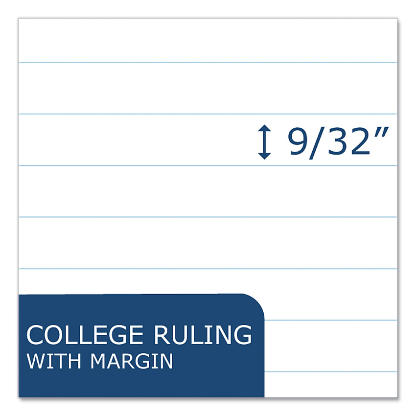 Roaring Spring Loose Leaf Paper, 8 x 10.5, 3-Hole Punched, College Rule, White, 150 Sheets/Pack, 24 Packs/Carton (ROA20051CS)