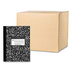 Roaring Spring Flexible Cover Composition Book, Med/College Rule, Black Marble Cover, (80) 10.25 x 7.88 Sheets, 48/Carton (ROA77481CS)