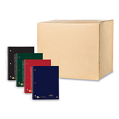 Roaring Spring Wirebound Notebook with Tabs, 5-Subject, College Rule, Randomly Assorted Covers, (200) 11 x 8.5 Sheets, 12/Carton (ROA11197CS)