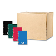 Roaring Spring Memo Pad, Randomly Assorted Cover Color, Narrow Rule, (46) White 6 x 4 Sheets, 72/Carton (ROA14019CS)