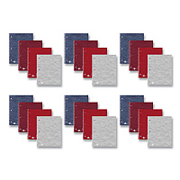 Roaring Spring Stasher Wirebound Notebooks, 1-Subject, Medium/College Rule, Randomly Assorted Cover, (100) 11 x 9 Sheets, 24/Carton (ROA11098CS)