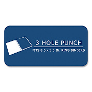Roaring Spring Graph Filler Paper, 3-Hole, Quadrille: 5 sq in, (100) 8.5 x 5.5 Sheets, 48/Carton (ROA20815CS)