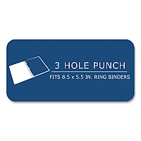 Roaring Spring Graph Filler Paper, 3-Hole, Quadrille: 5 sq in, (100) 8.5 x 5.5 Sheets, 48/Carton (ROA20815CS)
