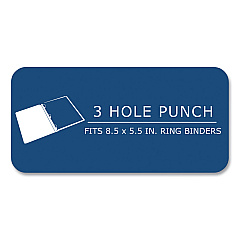 Roaring Spring Graph Filler Paper, 3-Hole, Quadrille: 5 sq in, (100) 8.5 x 5.5 Sheets, 48/Carton (ROA20815CS)