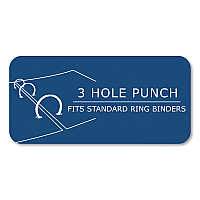 Roaring Spring Graph Filler Paper, 3-Hole, 8.5 x 11, Quadrille: 4 sq/in, 80 Sheets/Pack, 24 Packs/Carton (ROA20096CS)