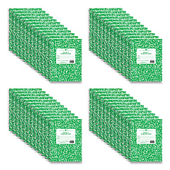 Roaring Spring Wirebound Composition Book, 1 Subject, Manuscript Format, Green Cover, (36) 9.75 x 7.5 Sheets, 48/Carton (ROA10201CS)