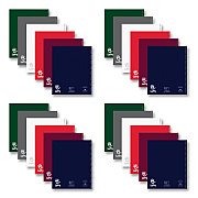 Roaring Spring Lefty Notebook, 1 Subject, College Rule, Randomly Assorted Cover Color, (200) 11 x 8.5 Sheets, 24/Carton (ROA11096CS)