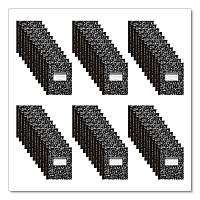 Roaring Spring Flexible Cover Composition Notebook, Wide/Legal Rule, Black Marble Cover, (60) 10 x 8 Sheets, 72/Carton (ROA77505CS)
