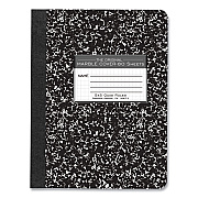 Roaring Spring Hardcover Composition Book, Quadrille 5 sq/in Rule, Black Marble Cover, (80) 9.75 x 7.5 Sheets, 48/Carton (ROA77227CS)