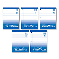 Roaring Spring Loose Leaf Paper, 8.5 x 11, 3-Hole Punched, College Rule, White, 500 Sheets/Pack, 5 Packs/Carton (ROA83909CS)
