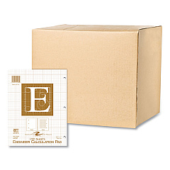 Roaring Spring Engineer Pad, Quadrille Rule (5 sq/in), 100 Buff 8.5 x 11 Sheets, 24/Carton (ROA95182CS)