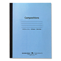 Roaring Spring Flexible Cover Composition Notebook, Wide/Legal Rule, Blue Cover, (48) 10.5 x 8 Sheets, 72/Carton (ROA77501CS)