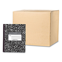 Roaring Spring Flexible Cover Composition Notebook, Wide/Legal Rule, Black Marble Cover, (100) 8.5 x 7 Sheets, 144/Carton (ROA77331CS)