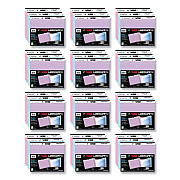 Roaring Spring WIDE Landscape Format Writing Pad, Medium/College Rule, 40 Assorted Colors 11 x 9.5 Sheets, 12/Carton (ROA74535CS)