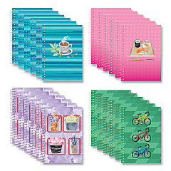 Roaring Spring Lifenotes Wirebound Notebook, 1 Subject, Medium/College Rule, Assorted Cover, (80) 7 x 5 Sheets, 24/Carton (ROA12511CS)