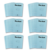 Roaring Spring Examination Blue Book, Wide/Legal Rule, Blue Cover, (10) 11 x 8.5 Sheets, 300/Carton (ROA77518CS)