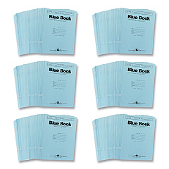 Roaring Spring Examination Blue Book, Wide/Legal Rule, Blue Cover, (10) 11 x 8.5 Sheets, 300/Carton (ROA77518CS)