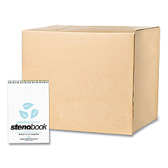 Roaring Spring EnviroShades Steno Pad, Gregg Rule, White Cover, 80 Blue 6 x 9 Sheets, 24 Pads/Carton (ROA12284CS)