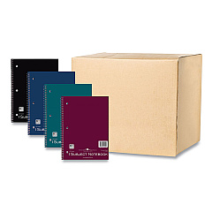 Roaring Spring Wirebound Notebook, 1-Subject, Medium/College Rule, Randomly Assorted Cover, (100) 11 x 8.5 Sheets, 24/Carton (ROA11015CS)