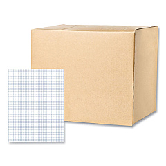 Roaring Spring Gummed Pad, 4 sq/in Quadrille Rule, 50 White 8.5 x 11 Sheets, 72/Carton (ROA95160CS)