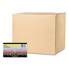 Roaring Spring Colored Index Cards, 3 x 5, Assorted Colors, 100/Pack, 36 Packs/Carton (ROA83369CS)