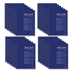 Roaring Spring Music Notebook, Medium/College Rule, Transcription Format, Blue Cover, (32) 8.5 x 11 Sheets, 24/Carton (ROA11032CS)