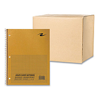 Roaring Spring Lab and Science Wirebound Notebook, Quadrille Rule (5 sq/in), Brown Cover, (80) 8.5 x 11 Sheets, 24/Carton (ROA11209CS)