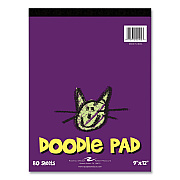 Roaring Spring Kids Doodle Pad, 80 White 9 x 12 Sheets, 12/Carton (ROA50100CS)