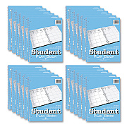 Roaring Spring Student Plan Book, Undated, Light Blue Cover, (45) 11 x 8.5 Sheets, 24/Carton (ROA12145CS)
