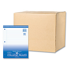 Roaring Spring Loose Leaf Paper, 8.5 x 11, 3-Hole Punched, College Rule, White, 200 Sheets/Pack, 24 Packs/Carton (ROA83910CS)