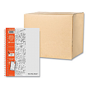 Roaring Spring Whitelines Notebook, Dot Rule (5 mm), Gray/Orange Cover, (70) 8.25 x 5.75 Sheets, 12/Carton (ROA17006CS)
