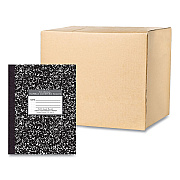 Roaring Spring Hardcover Composition Book, Quadrille 5 sq/in Rule, Black Marble Cover, (80) 10.25 x 7.88 Sheets, 24/Carton (ROA77475CS)