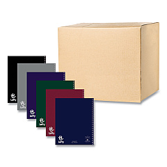 Roaring Spring Lefty Notebook, 1 Subject, College Rule, Randomly Assorted Cover Color, (100) 11 x 9 Sheets. 24/Carton (ROA13503CS)
