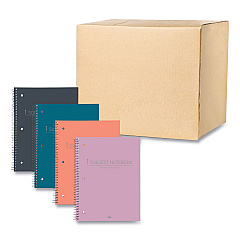 Roaring Spring Subject Wirebound Promo Notebook, 1-Subject, Med/College Rule, Assorted Cover, (70) 10.5 x 8 Sheets, 24/Carton (ROA10034CS)
