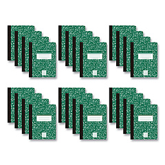 Roaring Spring Hardcover Composition Book, Quadrille 5 sq/in Rule, Green Marble Cover, (100) 9.75 x 7.5 Sheets, 24/Carton (ROA77255CS)