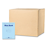 Roaring Spring Examination Blue Book, Wide/Legal Rule, Blue Cover, (4) 8.5 x 11 Sheets, 600/Carton (ROA77515CS)